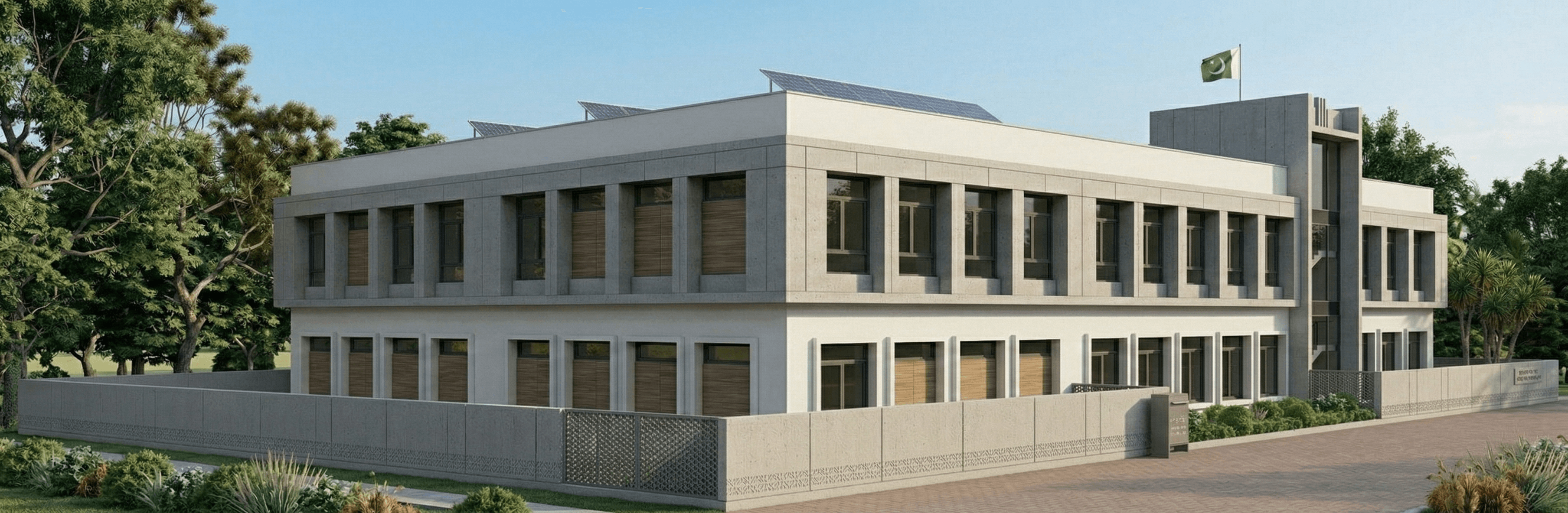 School Building Side Elevation